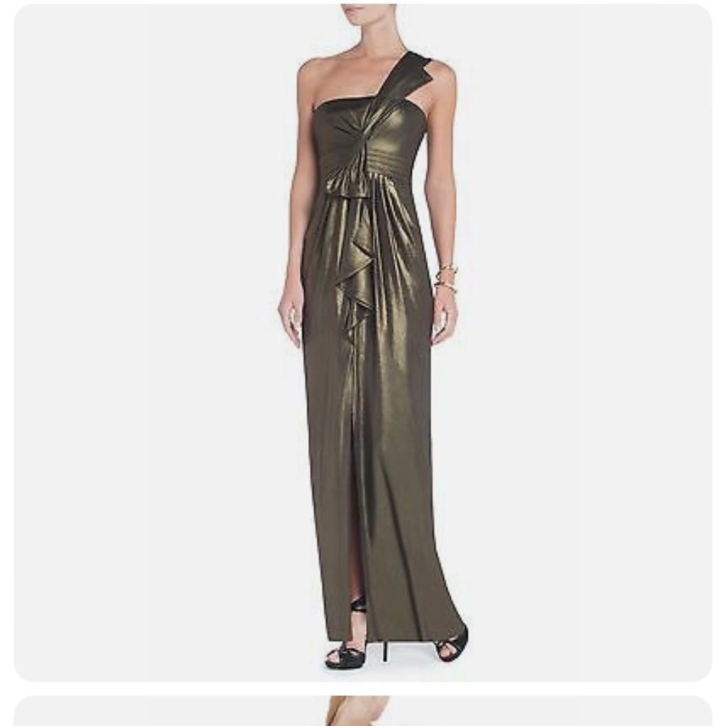 Bcbgmaxazria Dresses | Barbara One-Shoulder Evening Gown